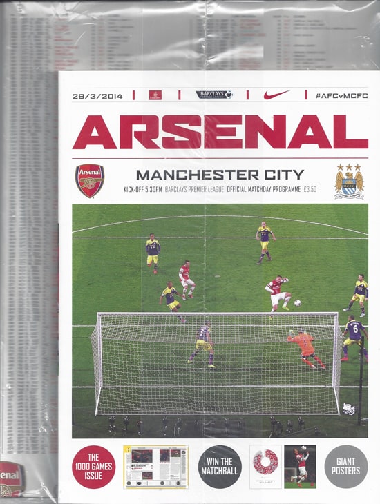 Arsenal FC v Manchester City FC